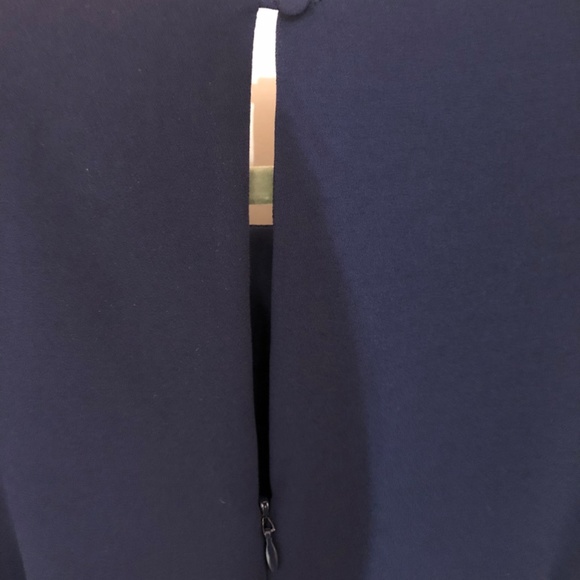 Navy Blue Straight Shift Dress sz 4 - Picture 3 of 6